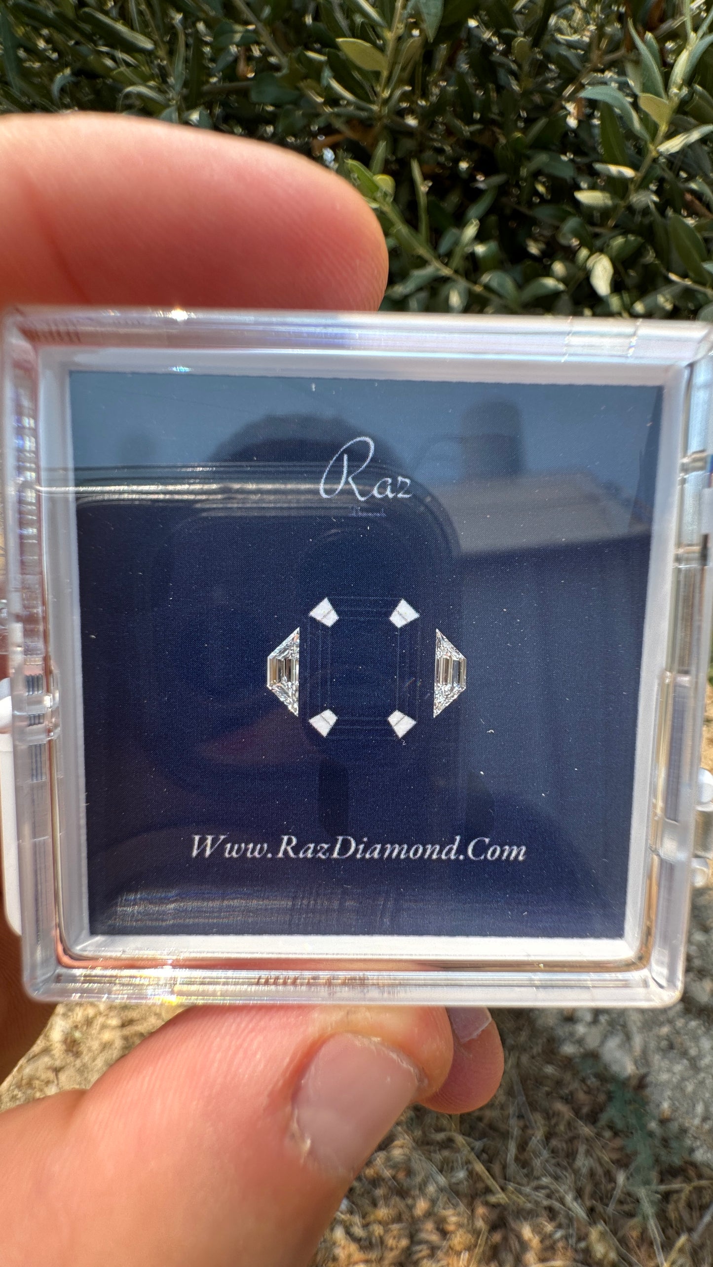 2St=0.35Ct Trapze Cut Pairs Side Stones Loose Natural Diamonds D-F-VS1