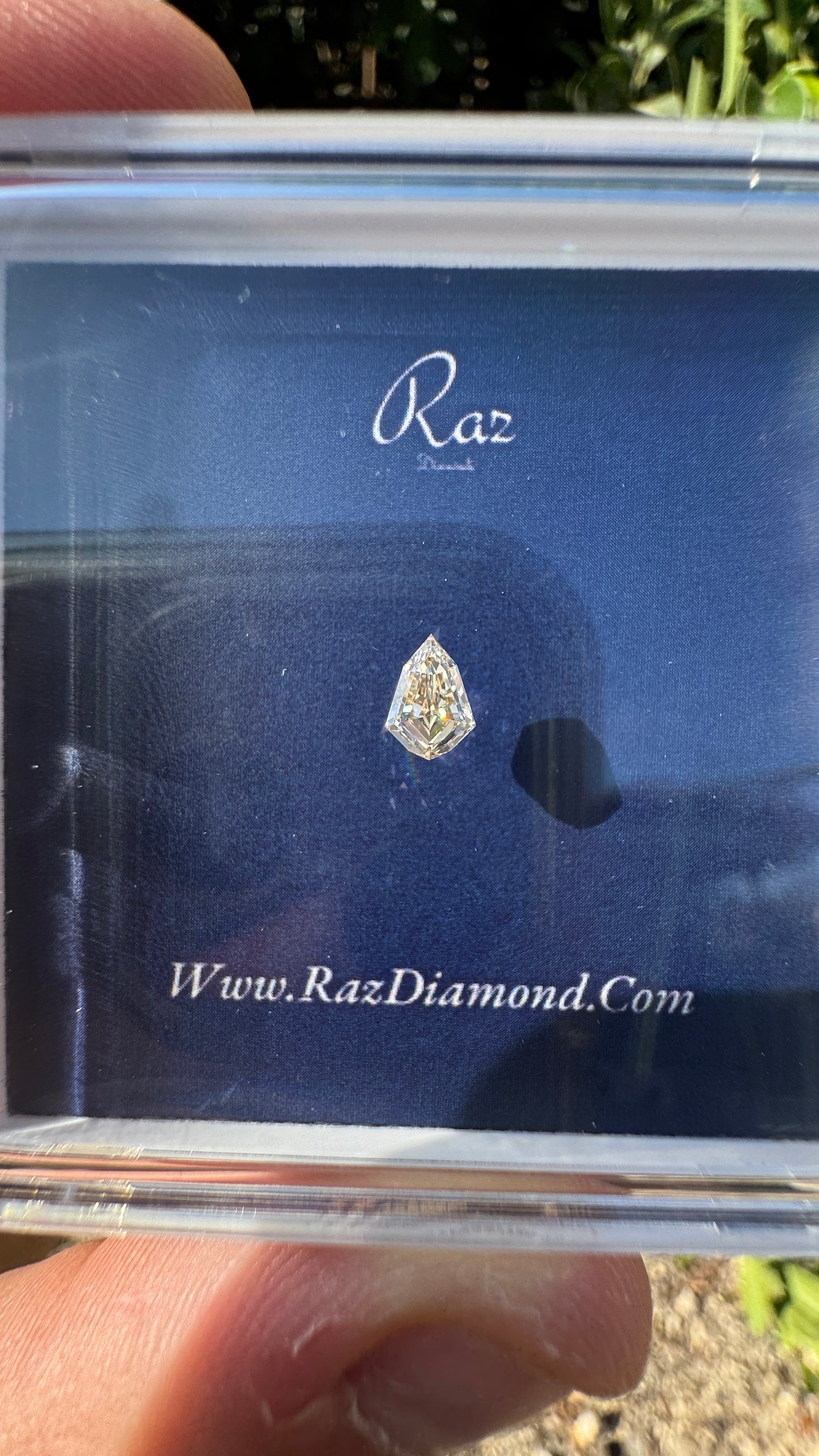 0.44Ct Pear/Shield Cut Loose Natural Diamonds Fancy Yellow Brown-VVS