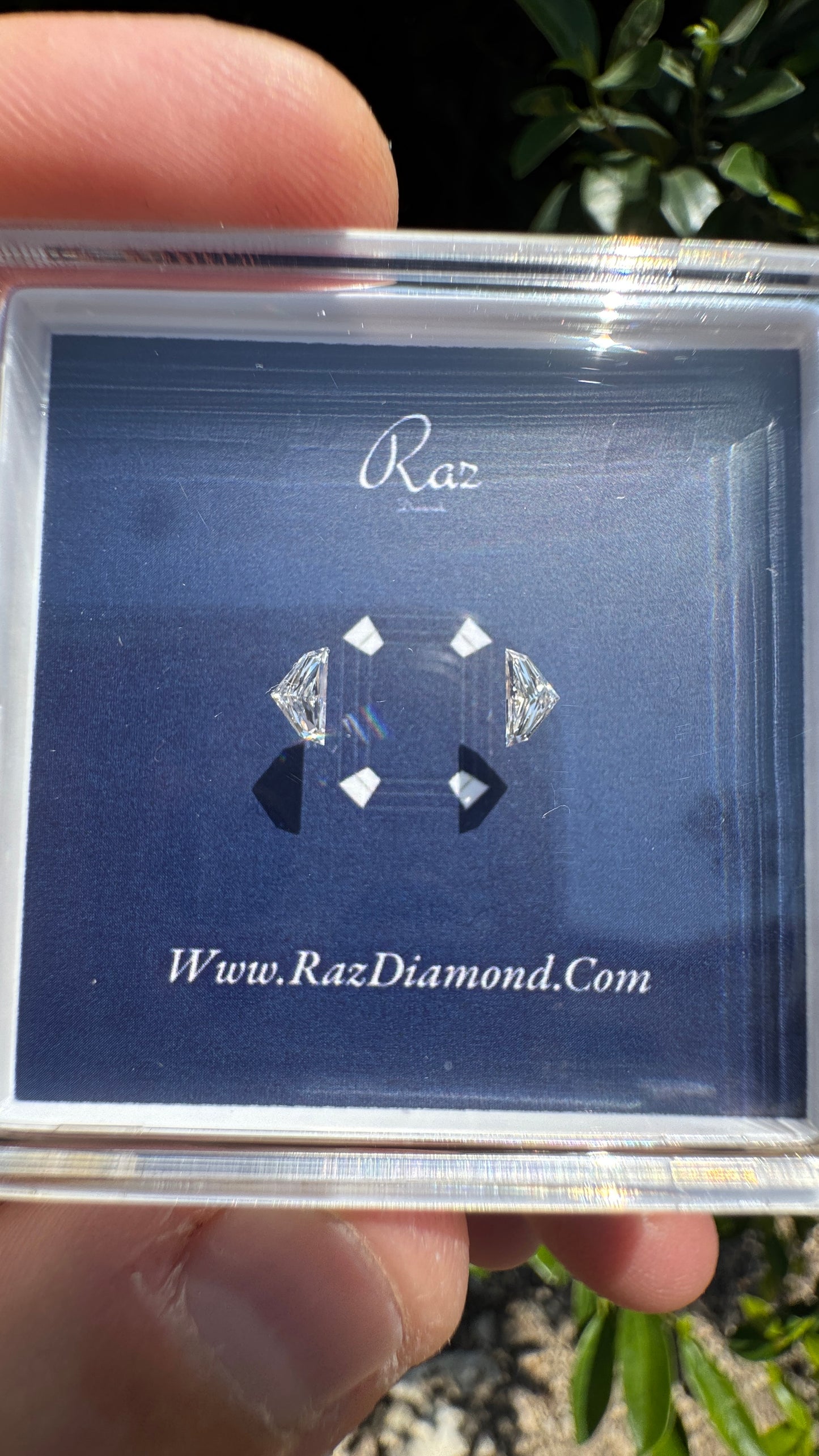 2St=0.30Ct Cadillac Pair Cut Side Stones Loose Natural Diamonds F-VVS-VS1