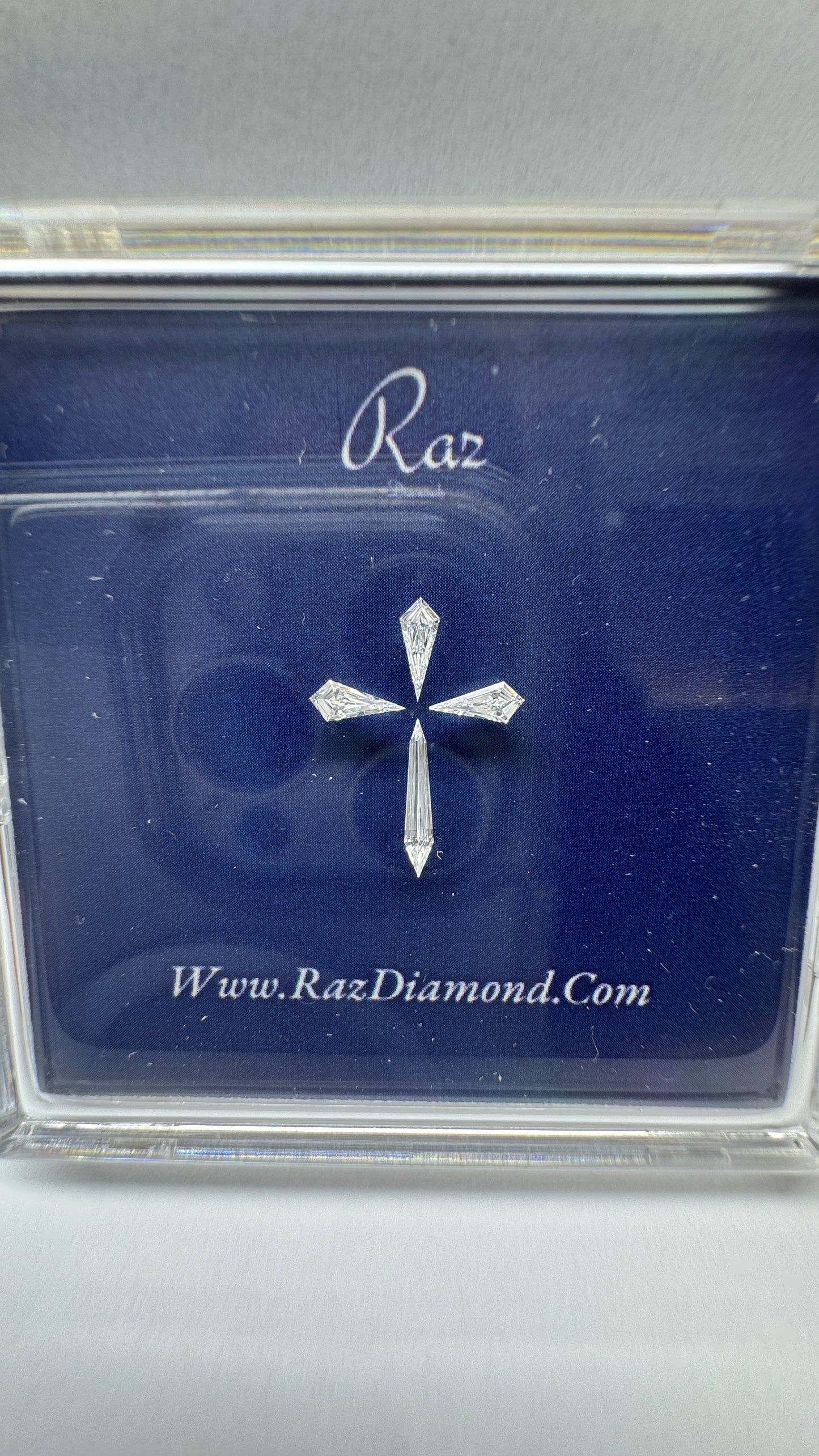 4St=0.31Ct Diamond Set Cross Loose Natural Diamonds D-E-VVS-VS1