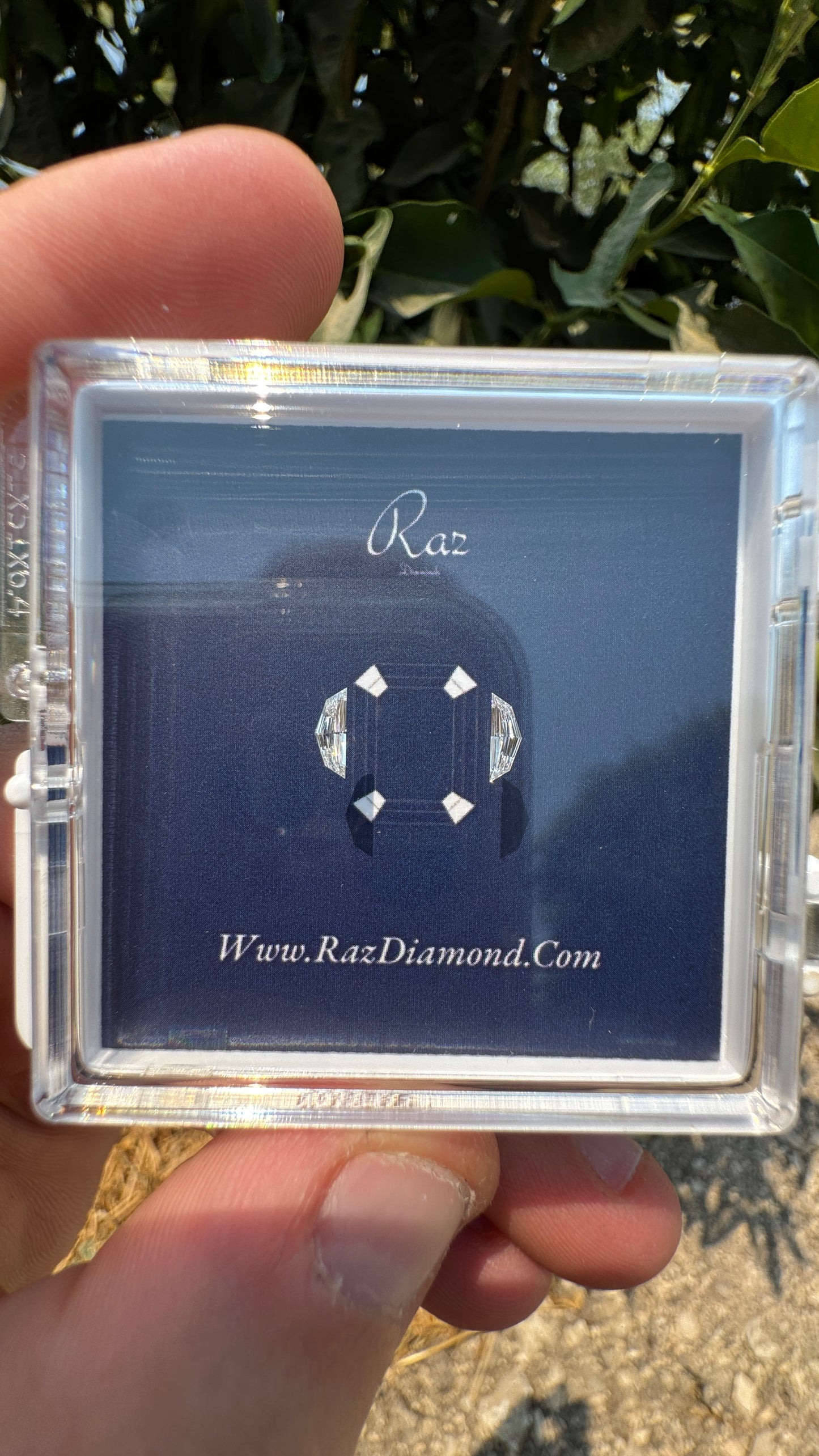 2St=0.19Ct Cadillac Pair Cut Side Stones Loose Natural Diamonds D-F-VS1