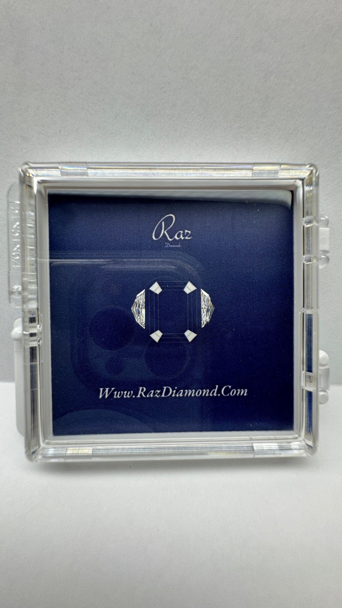 2St=0.22Ct Cadillac Pair Cut Side Stones Loose Natural Diamonds F-VVS-VS1