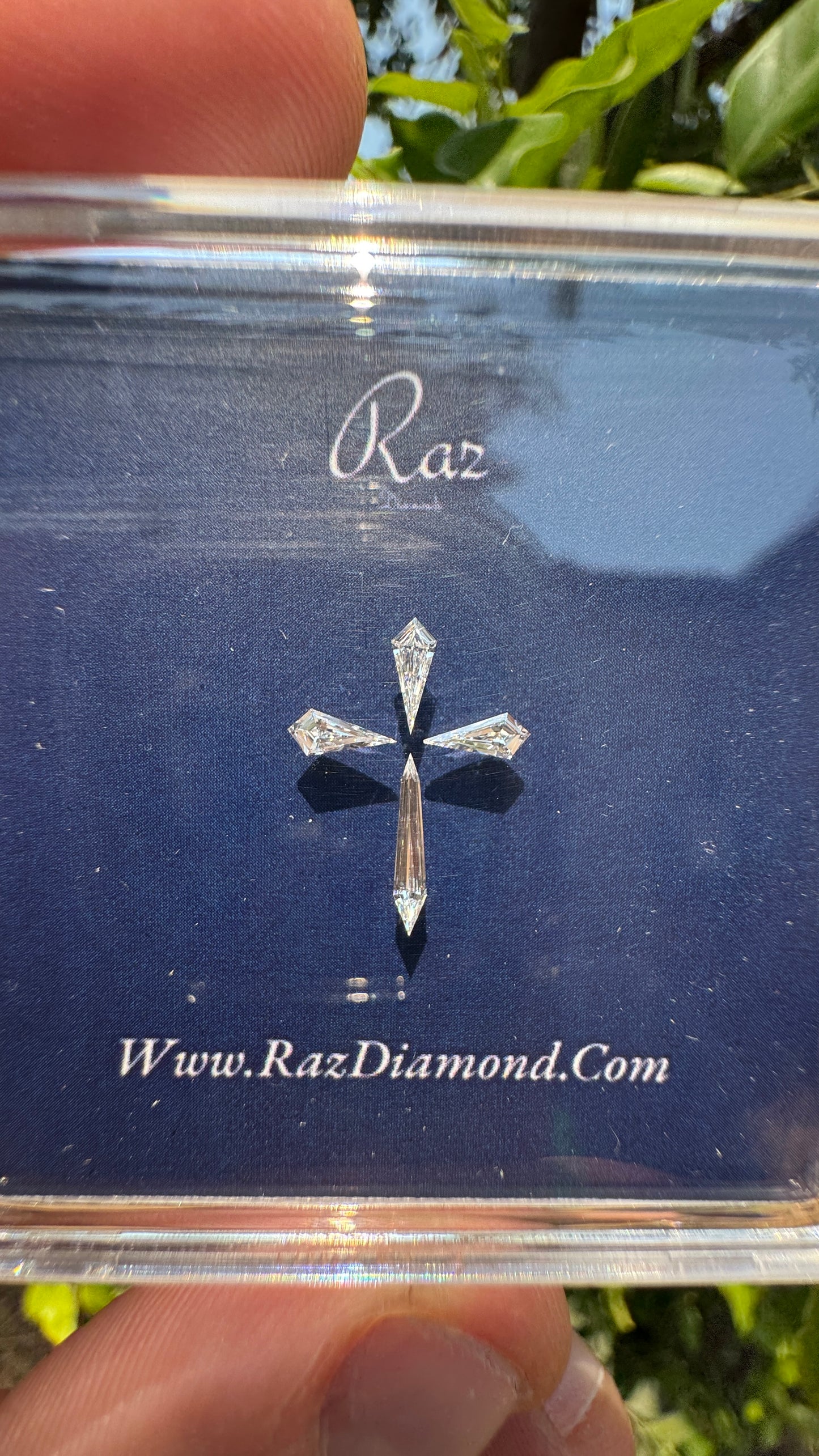 4St=0.31Ct Diamond Set Cross Loose Natural Diamonds D-E-VVS-VS1