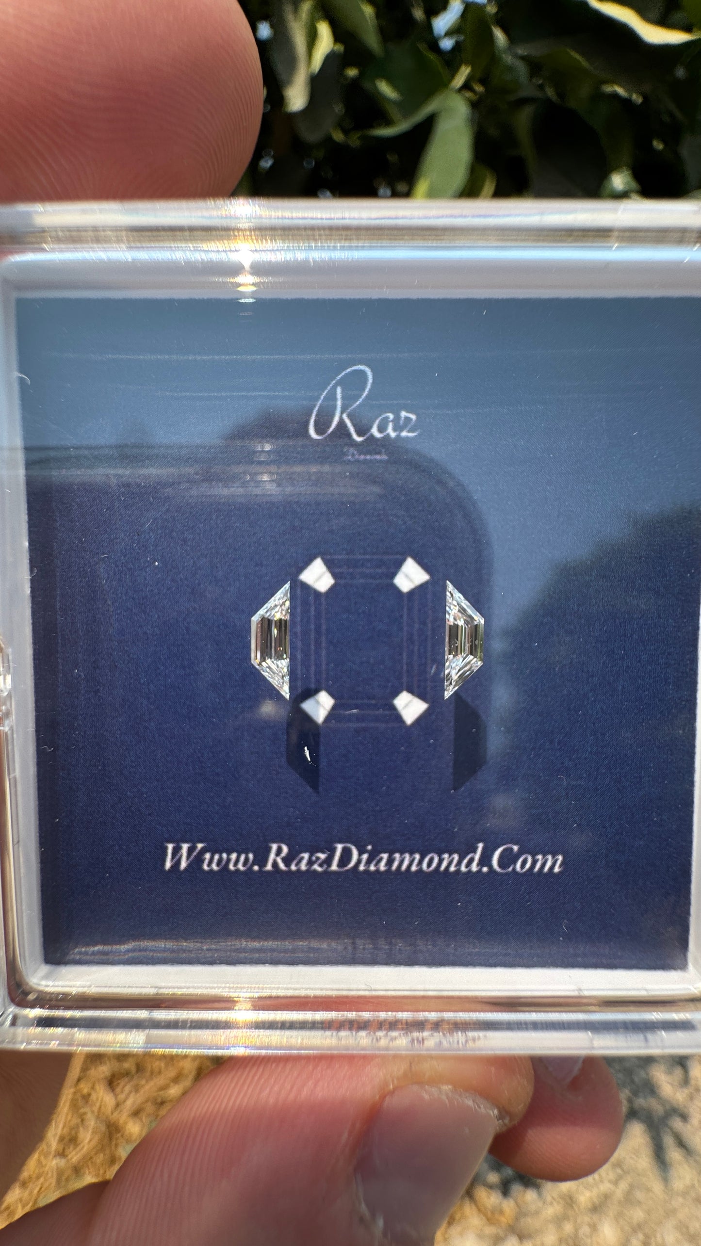 2St=0.43Ct Trapze Cut Pairs Side Stones Loose Natural Diamonds D-F-VVS