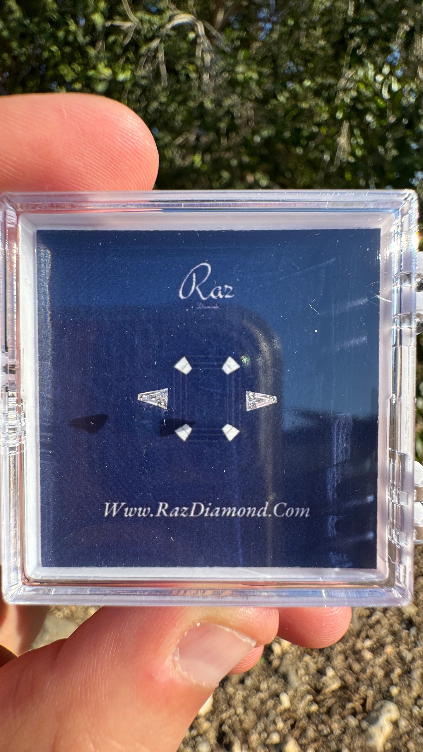 2St=0.19Ct Taper Pair Cut Side Stones Loose Natural Diamonds D-E-VS1