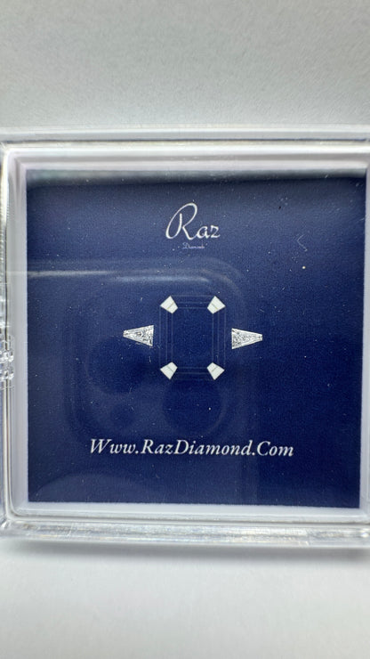 2St=0.19Ct Taper Pair Cut Side Stones Loose Natural Diamonds D-E-VS1