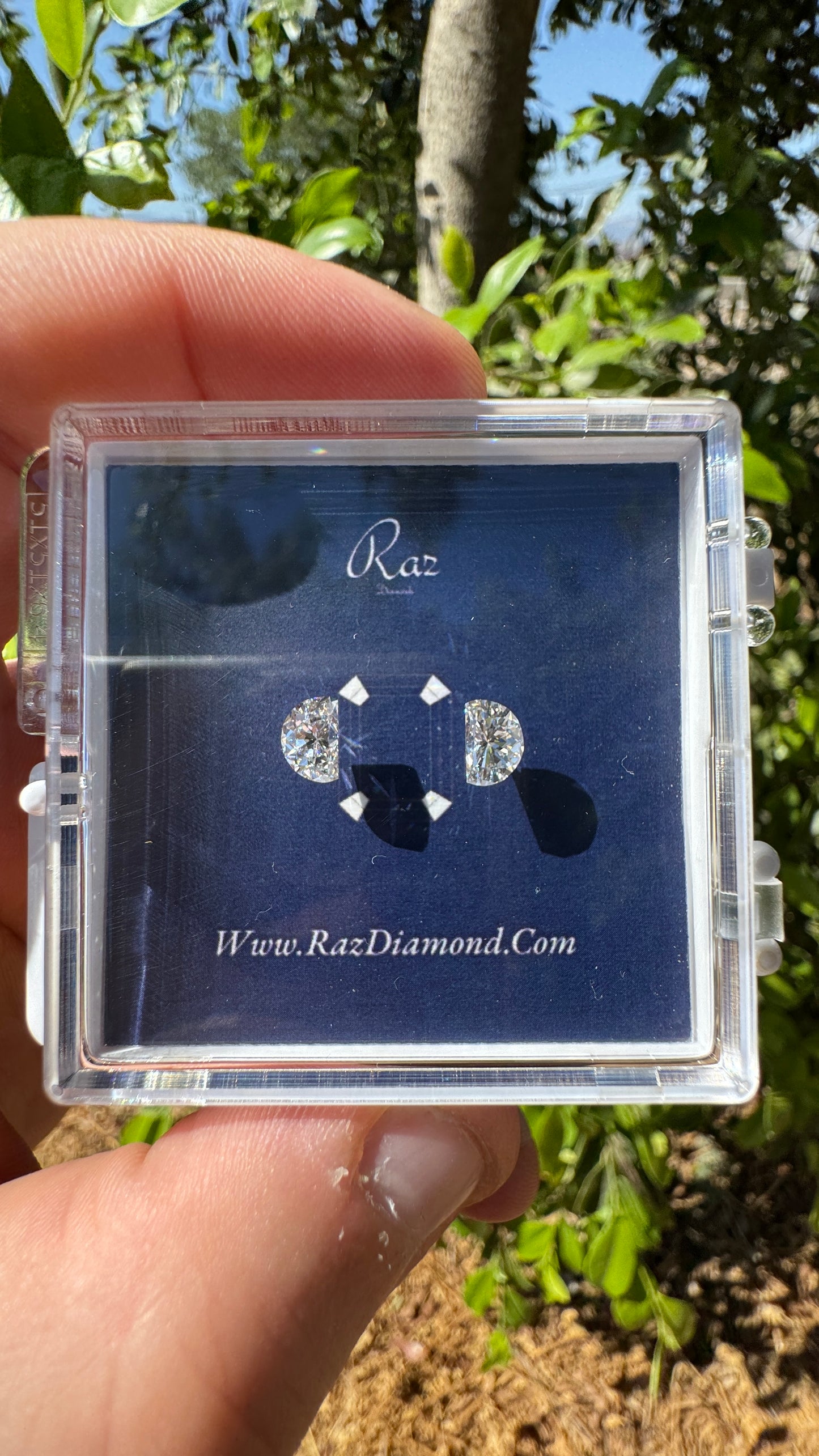 2St=1.56Ct Half Moon Cut Loose Natural Diamonds F-VS1 | GIA