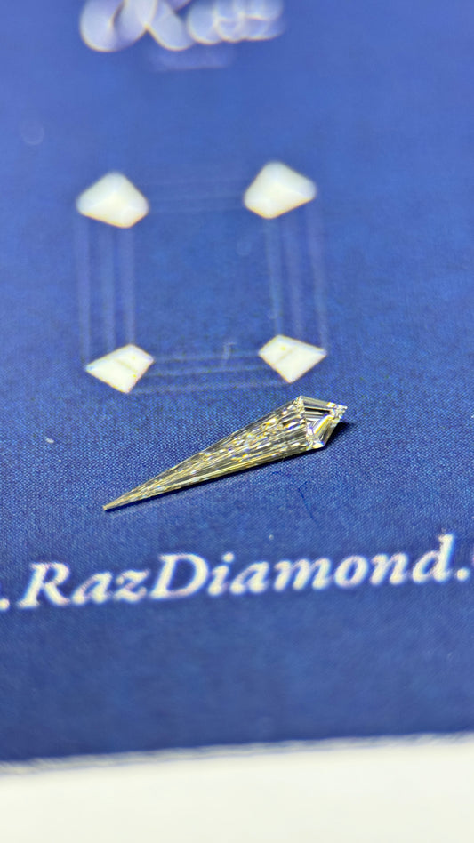 0.11Ct Kite Cut Loose Natural Diamonds Light Brown-VVS