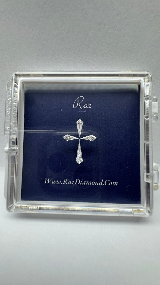4St=0.45Ct Diamond Set Cross Loose Natural Diamonds D-VVS-VS2