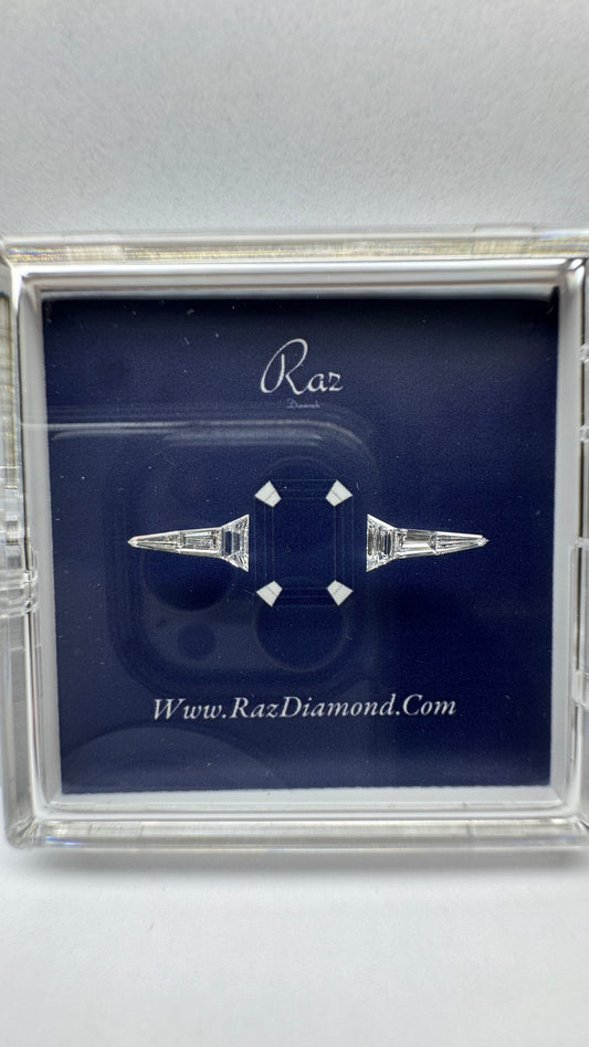 6St=0.53Ct Diamond Set Trapze Loose Natural Diamonds D-F-VVS-VS