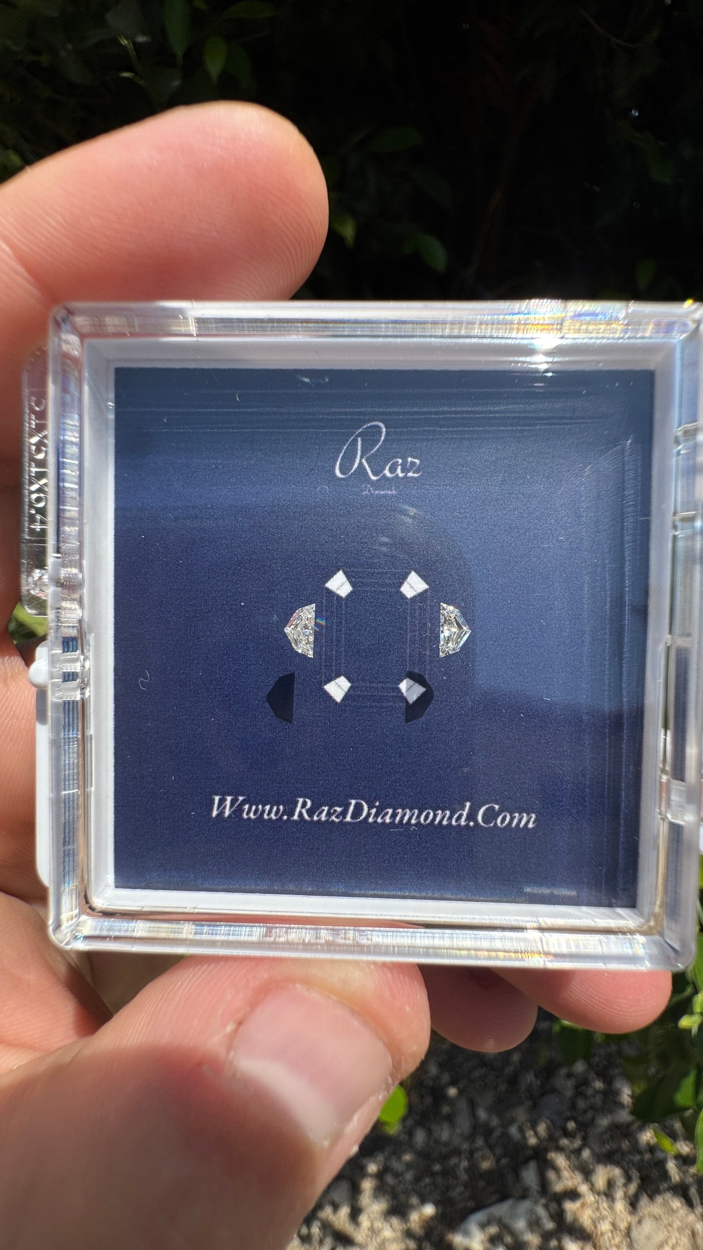 2St=0.21Ct Cadillac Pair Cut Side Stones Loose Natural Diamonds K-VS-SI