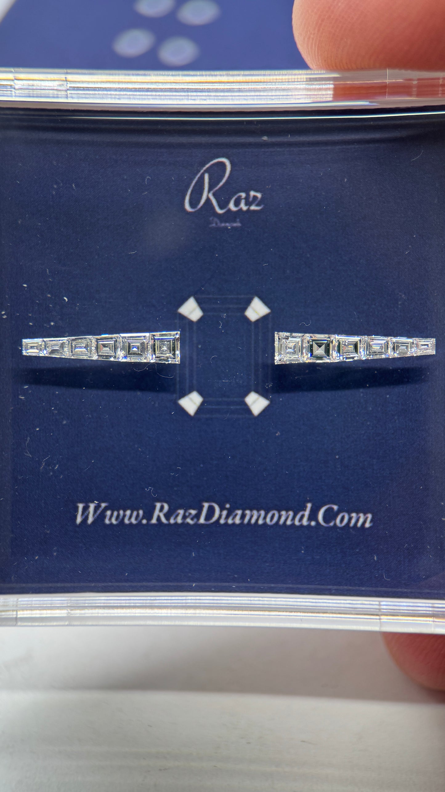 12St=1.03Ct Diamond Set Trapze Loose Natural Diamonds D-VVS-VS1