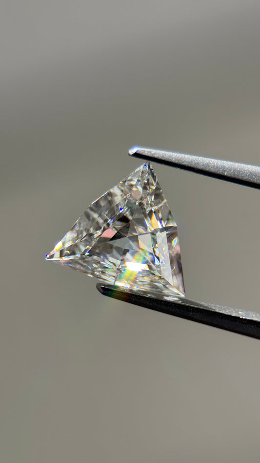 2.11Ct Triangular Cut Loose Natural Diamonds H-SI