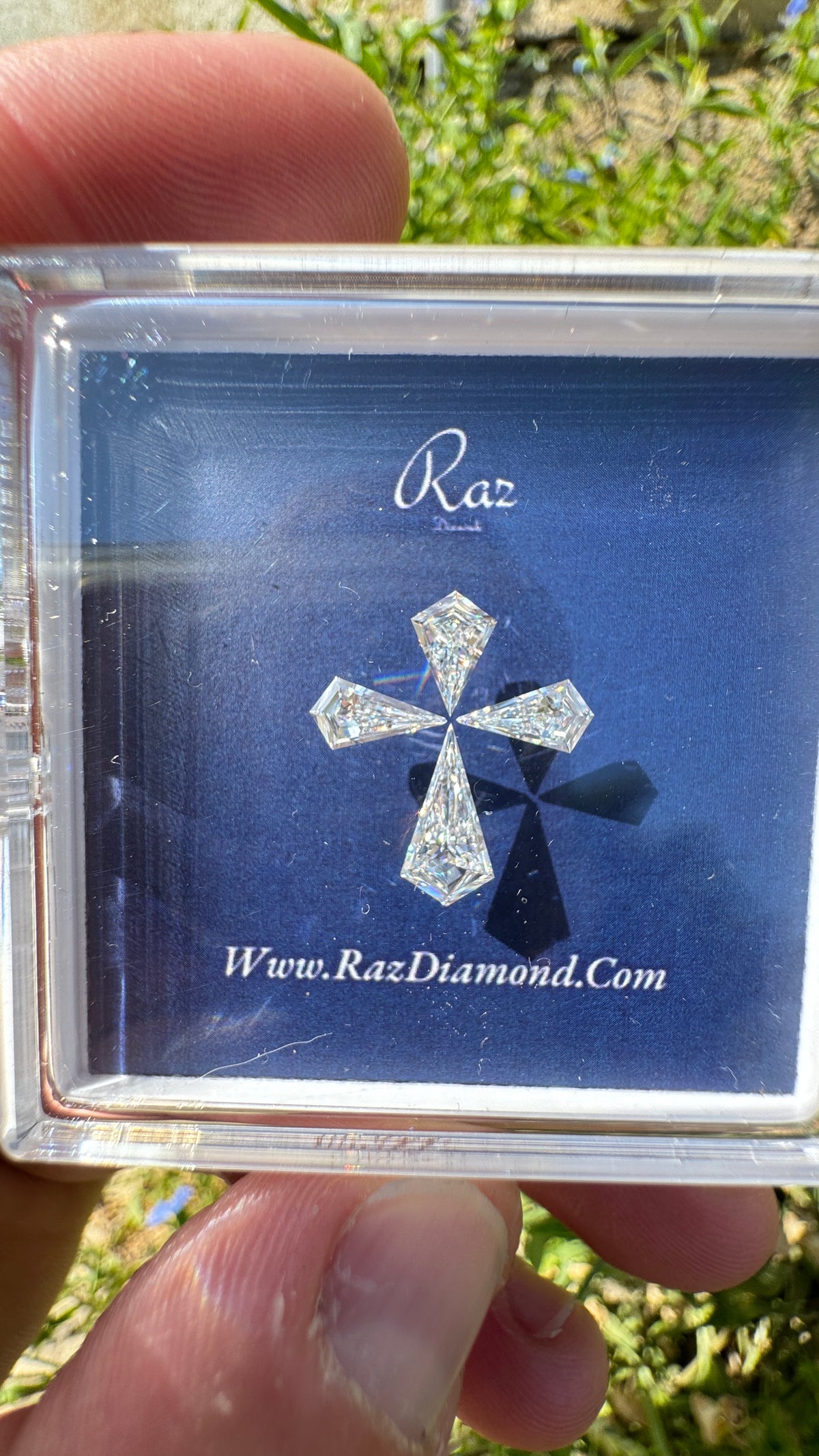 4St=1.58Ct Diamond Set Cross Loose Natural Diamonds G-VVS