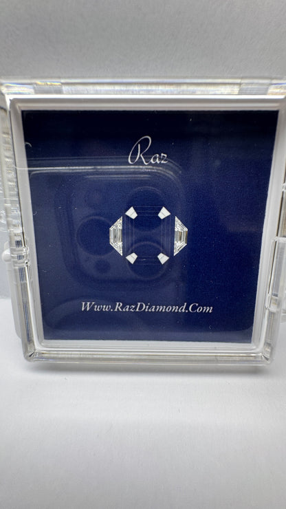 2St=0.43Ct Trapze Cut Pairs Side Stones Loose Natural Diamonds D-F-VVS