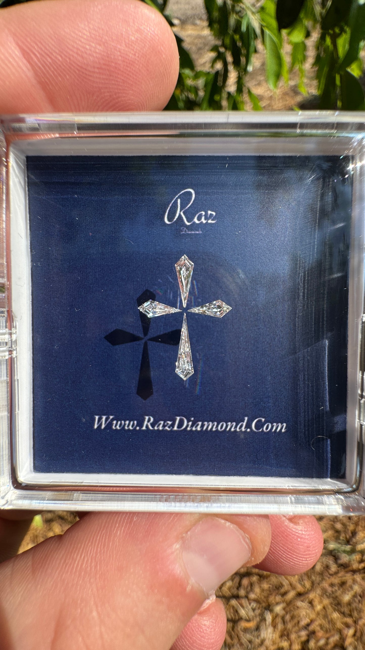 4St=0.45Ct Diamond Set Cross Loose Natural Diamonds D-VVS-VS2