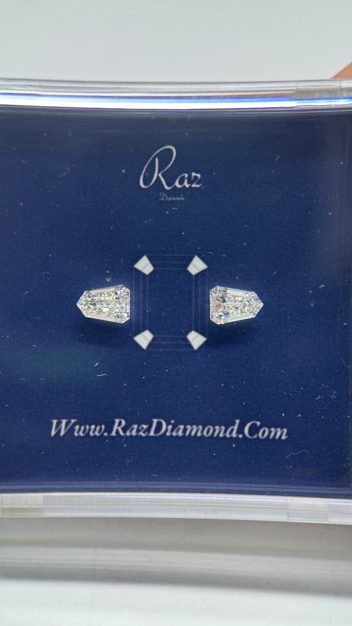 2St=1.30Ct Sheild/Bullet Pair Cut Side Stones Loose Natural Diamonds G-H-VS-SI1