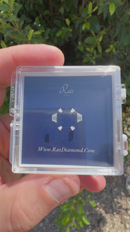 2St=0.28Ct Trapezoid Pair Cut Side Stones Loose Natural Diamonds D-VVS
