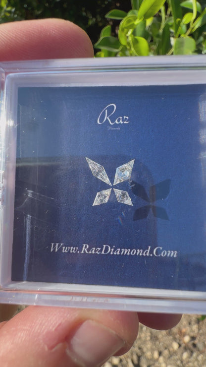 4St=0.51Ct Diamond Set Butterfly/Lozenge Cut Loose Natural Diamonds D-F-VVS-VS