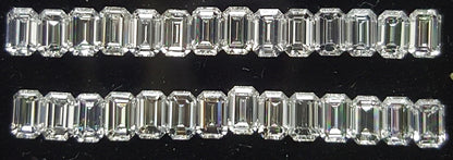 28 Stones | 1.80Ct Side Stones Loose Set Emerald Shape Natural Diamonds D-F | VVS-VS