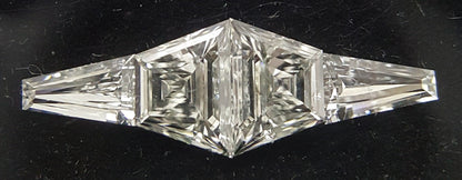 4 Stones=0.54Ct Side Stones Loose Set Trapze Shape Pairs Natural Diamonds H | VS-SI