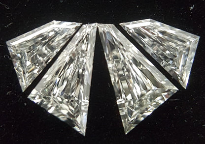 4 Stones=0.44Ct Side Stones Loose Set Mitznft Shape Pairs Natural Diamonds H | VVS