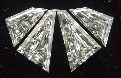 4 Stones=0.44Ct Side Stones Loose Set Mitznft Shape Pairs Natural Diamonds H | VVS