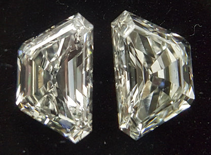 2 Stones=0.80Ct Side Stones Loose Trapz Shape Pairs Natural Diamonds I-J | VVS-VS