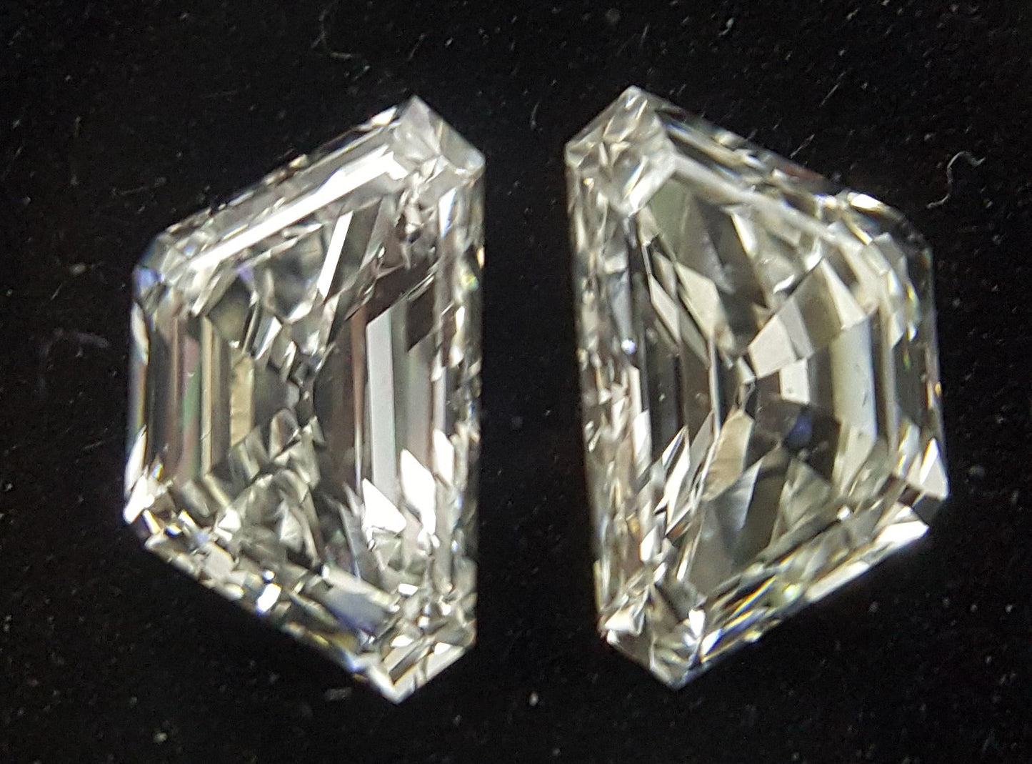 2 Stones=0.80Ct Side Stones Loose Trapz Shape Pairs Natural Diamonds I-J | VVS-VS