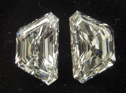 2 Stones=0.80Ct Side Stones Loose Trapz Shape Pairs Natural Diamonds I-J | VVS-VS