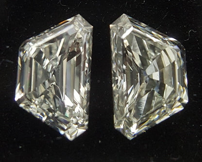 2 Stones=0.80Ct Side Stones Loose Trapz Shape Pairs Natural Diamonds I-J | VVS-VS