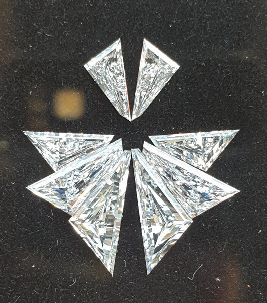Miznfet Pendant Set: 1.51Ct Loose Diamonds Natural D-E VVS-VS | 8 Stones
